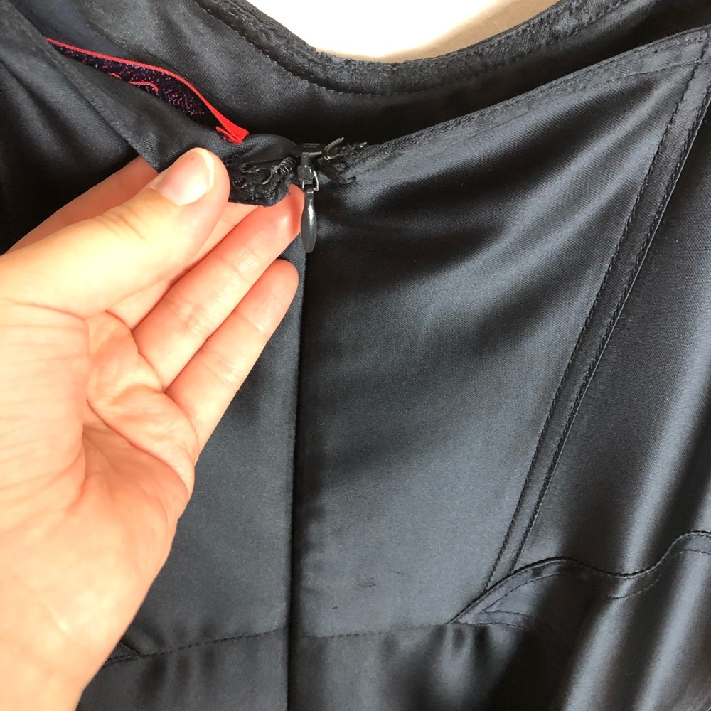 Z Spoke Zac Posen Fit Flare Black Dress - Picture 13 of 14